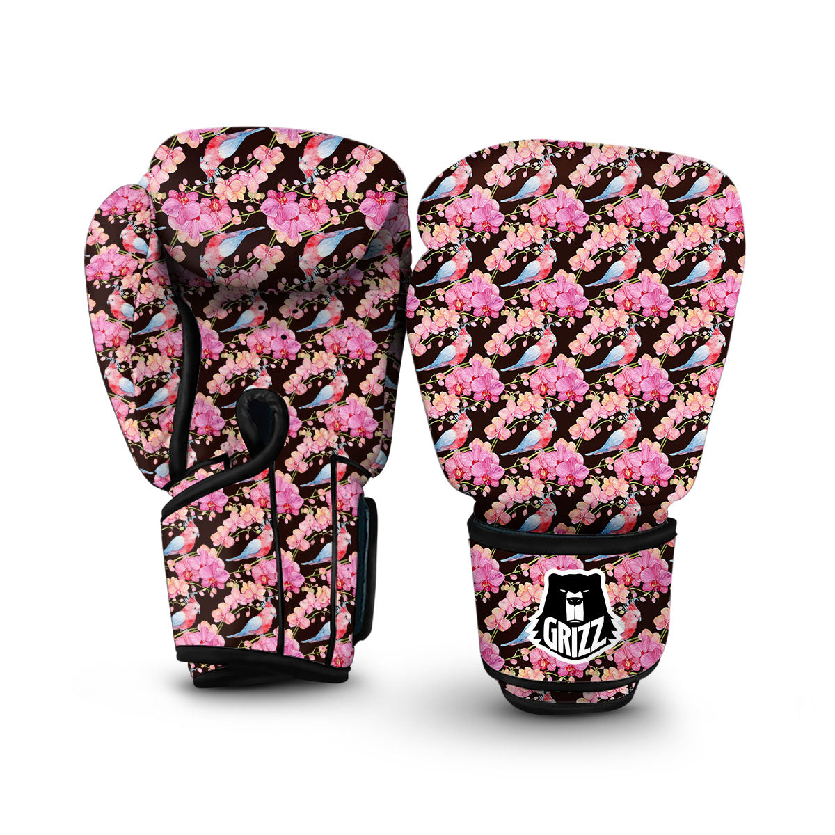 Sakura and Bird Boxing Gloves-grizzshop