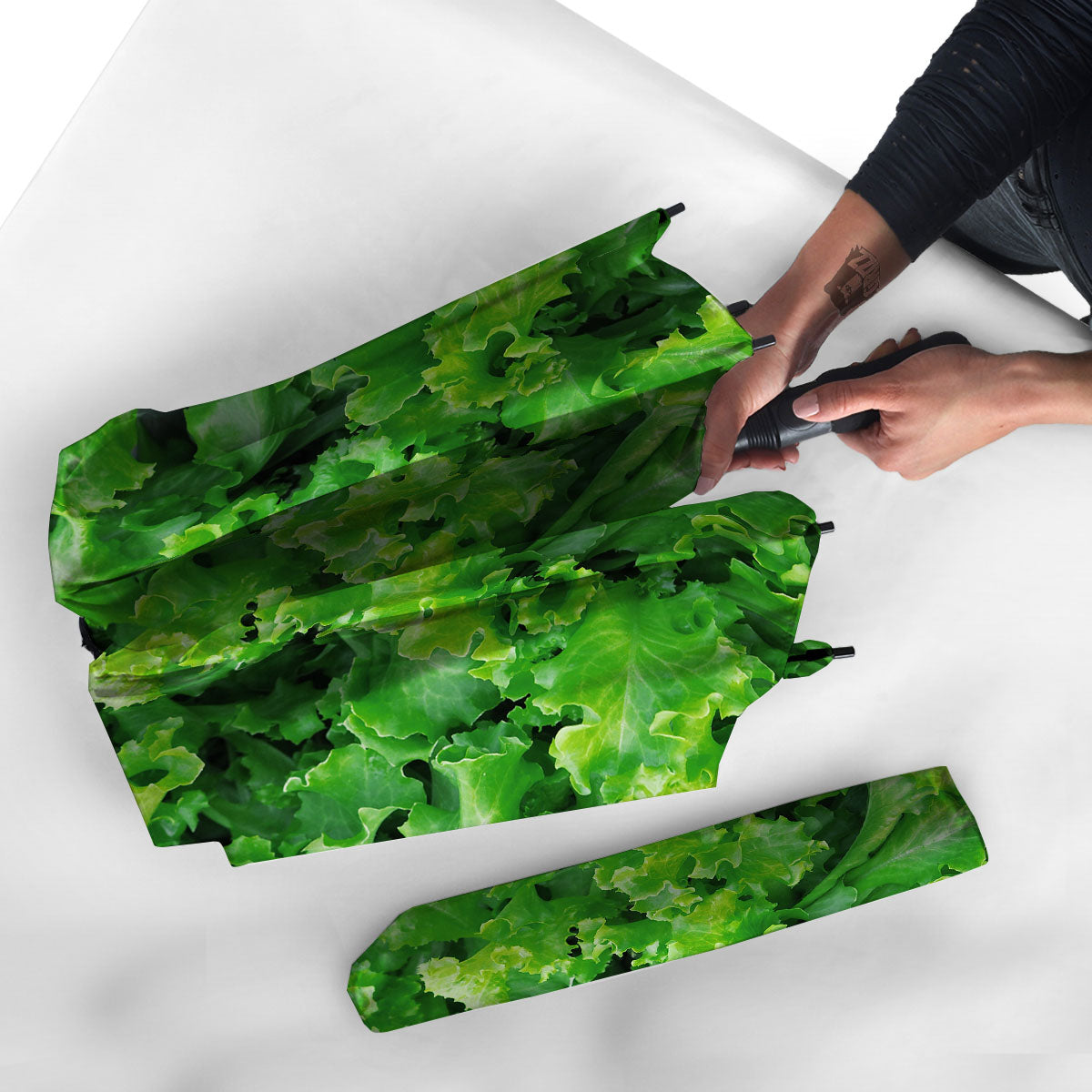 Salad Lettuce Green Print Umbrella-grizzshop