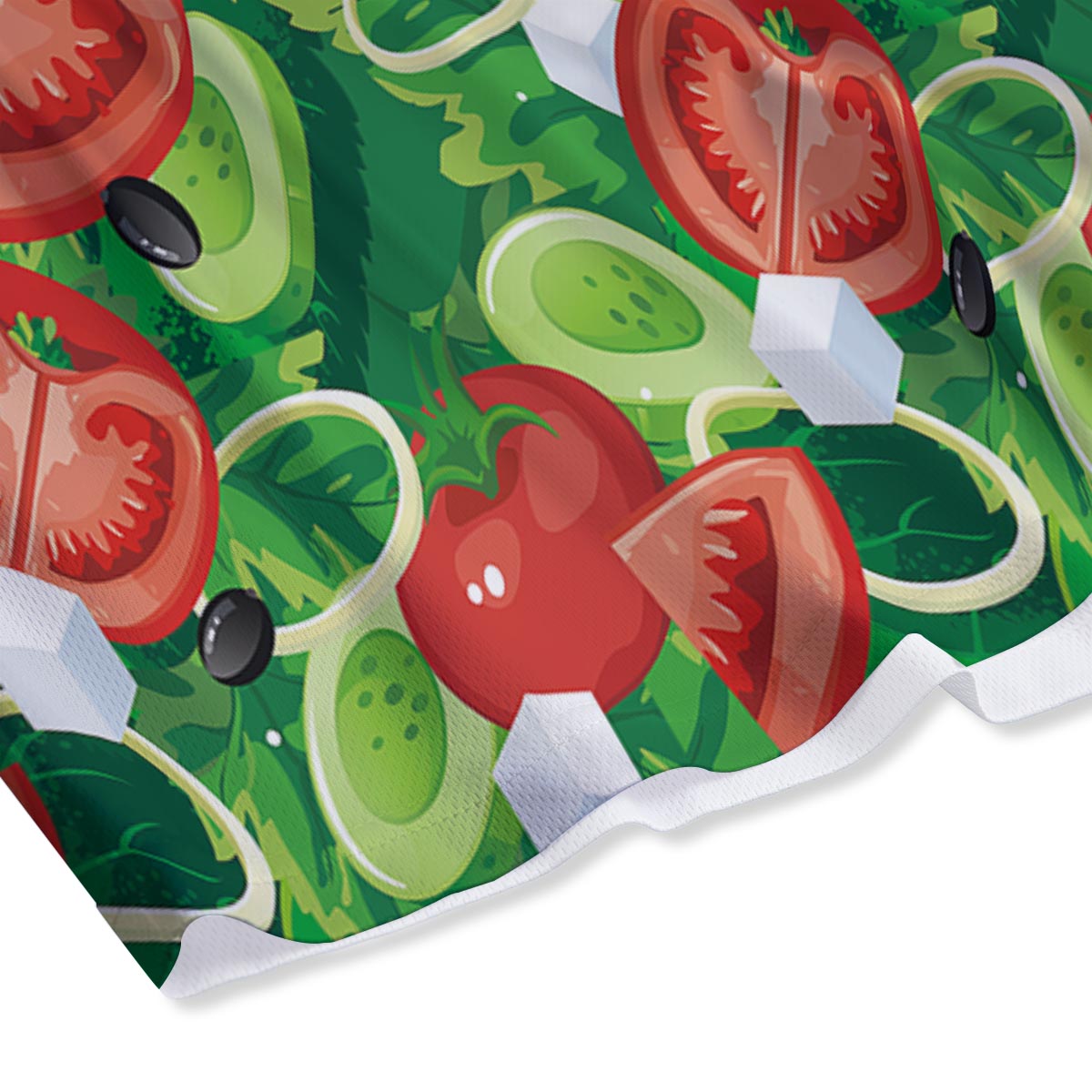 Salad Vegetable Print Pattern Mesh Shorts-grizzshop