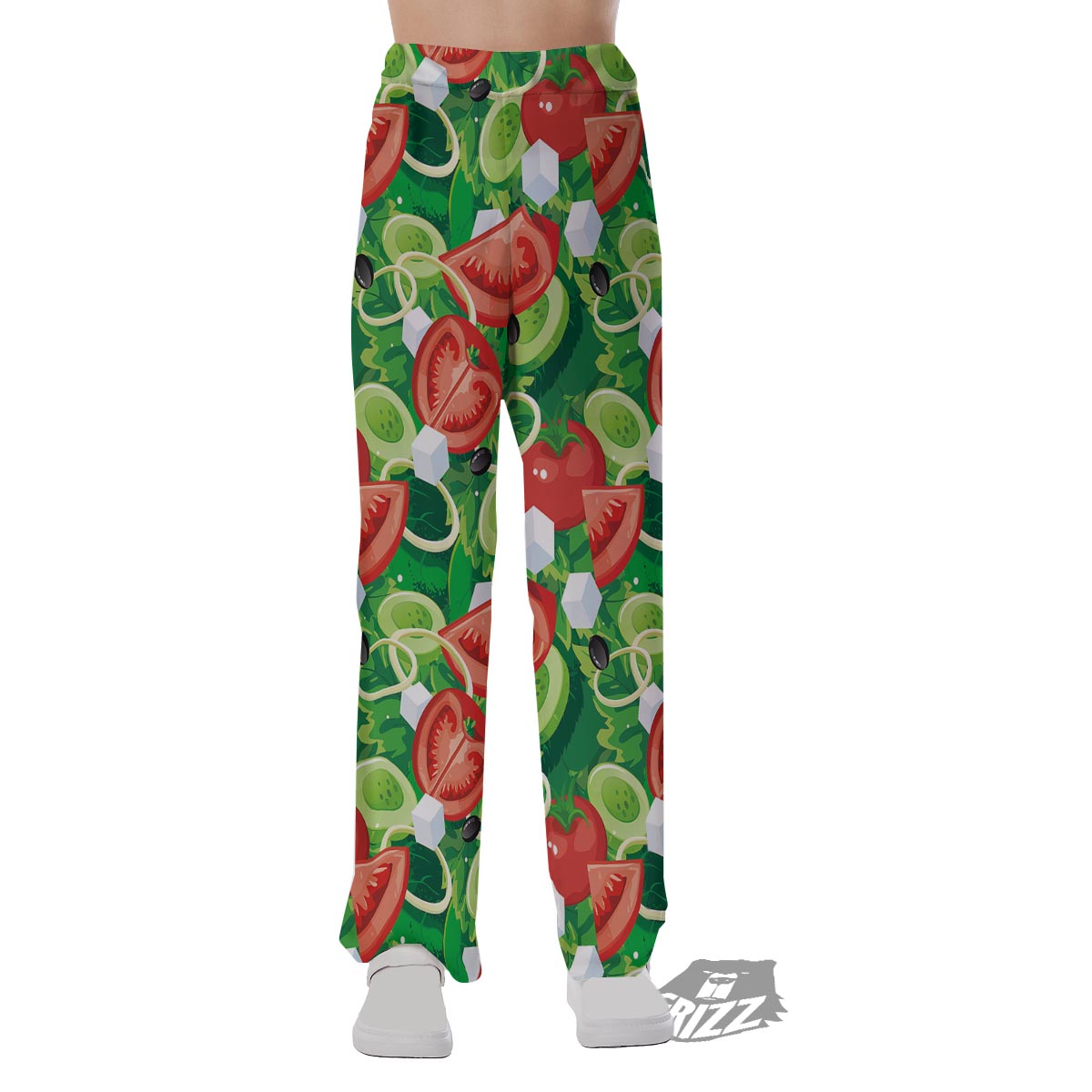 Salad Vegetable Print Pattern Pajama Pants-grizzshop