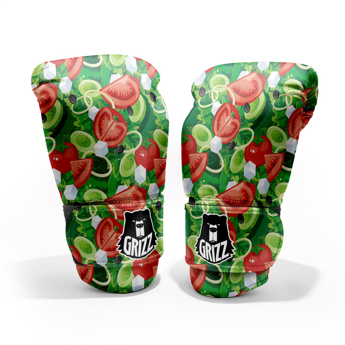 Salad Vegetable Print Pattern Sparring Gloves-grizzshop