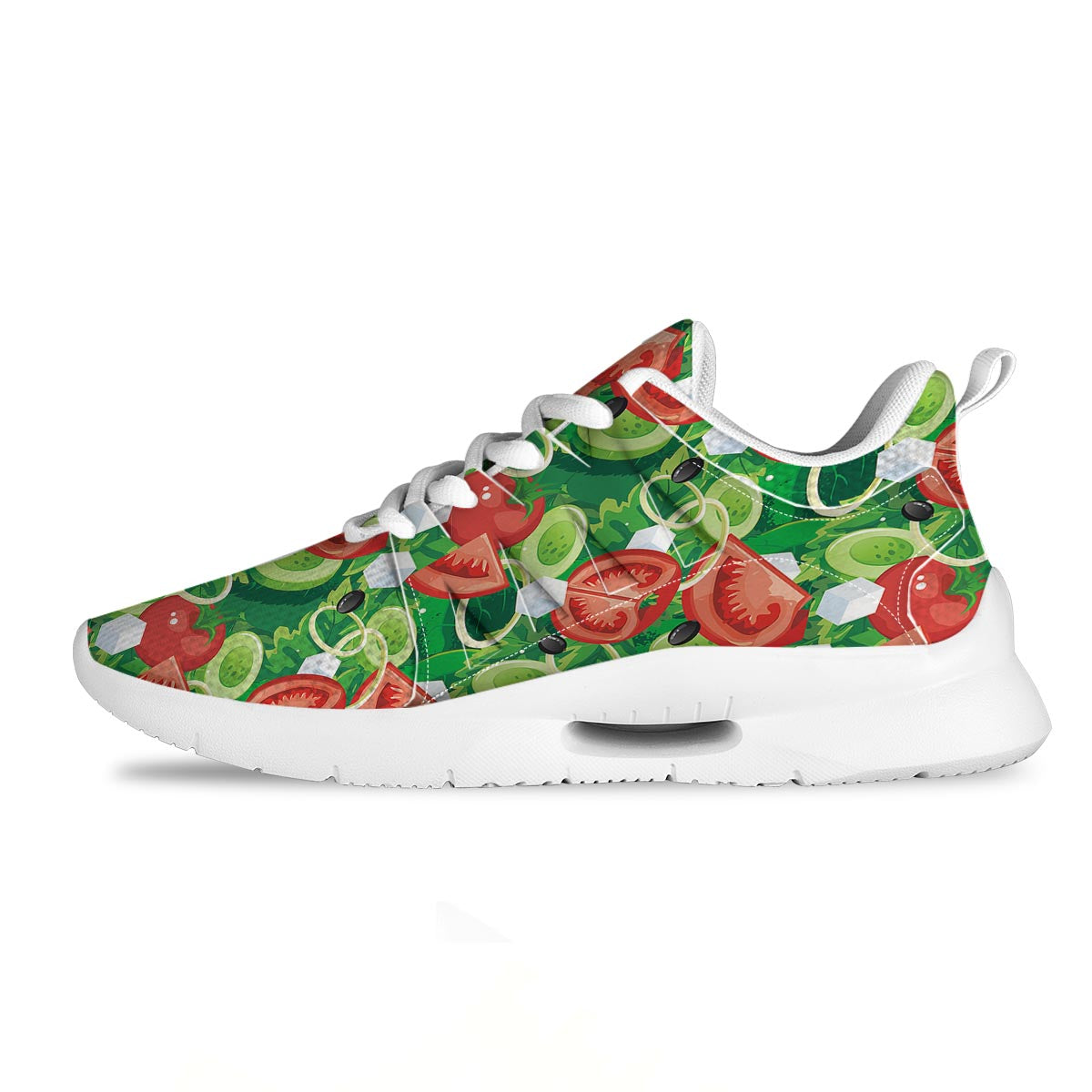 Salad Vegetable Print Pattern Tennis Shoes-grizzshop