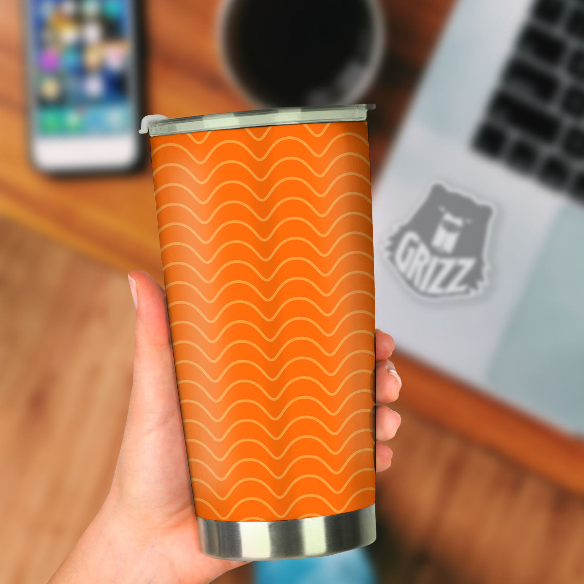 Salmon Fillet Print Tumbler-grizzshop