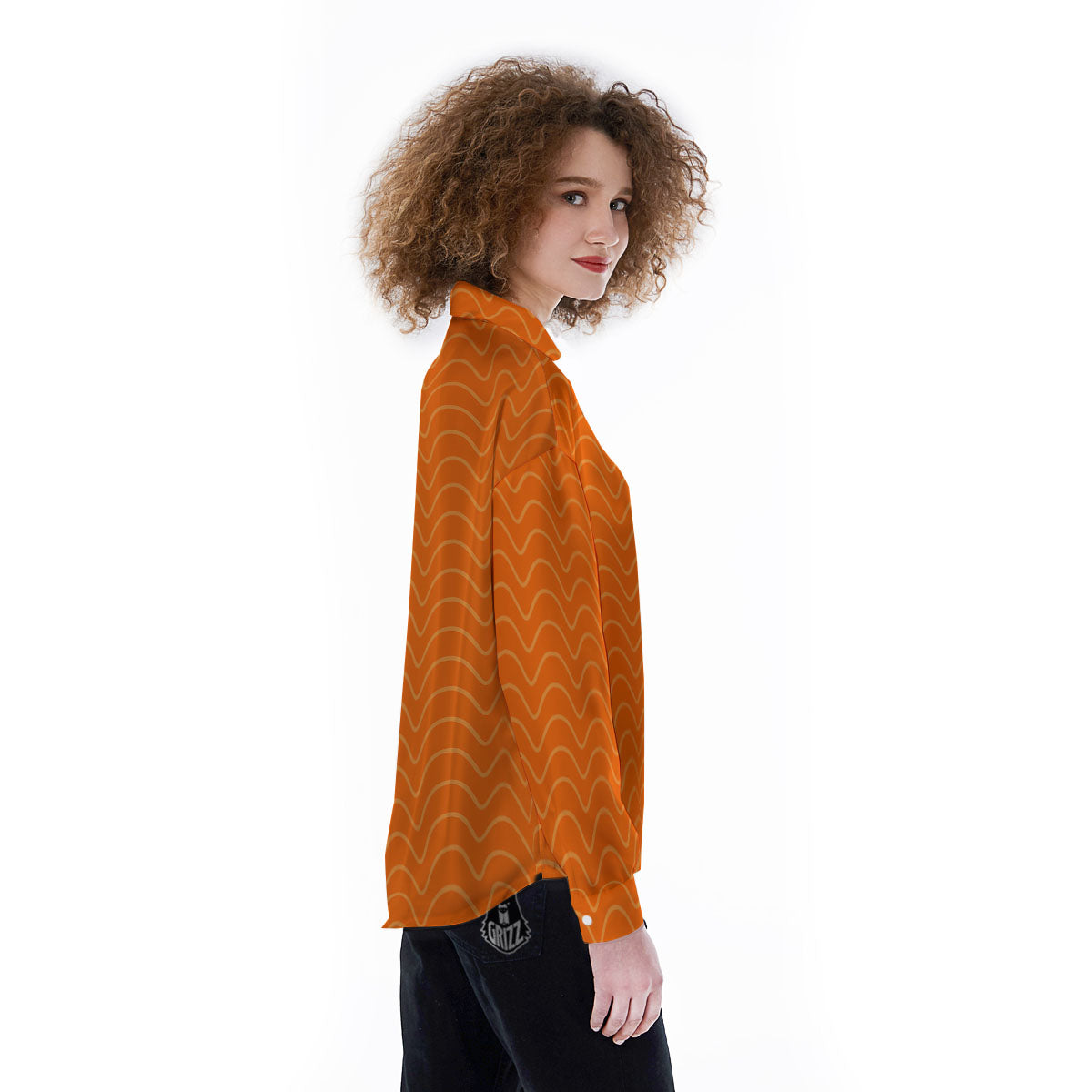 Salmon Fillet Print Women's Long Sleeve Shirts-grizzshop