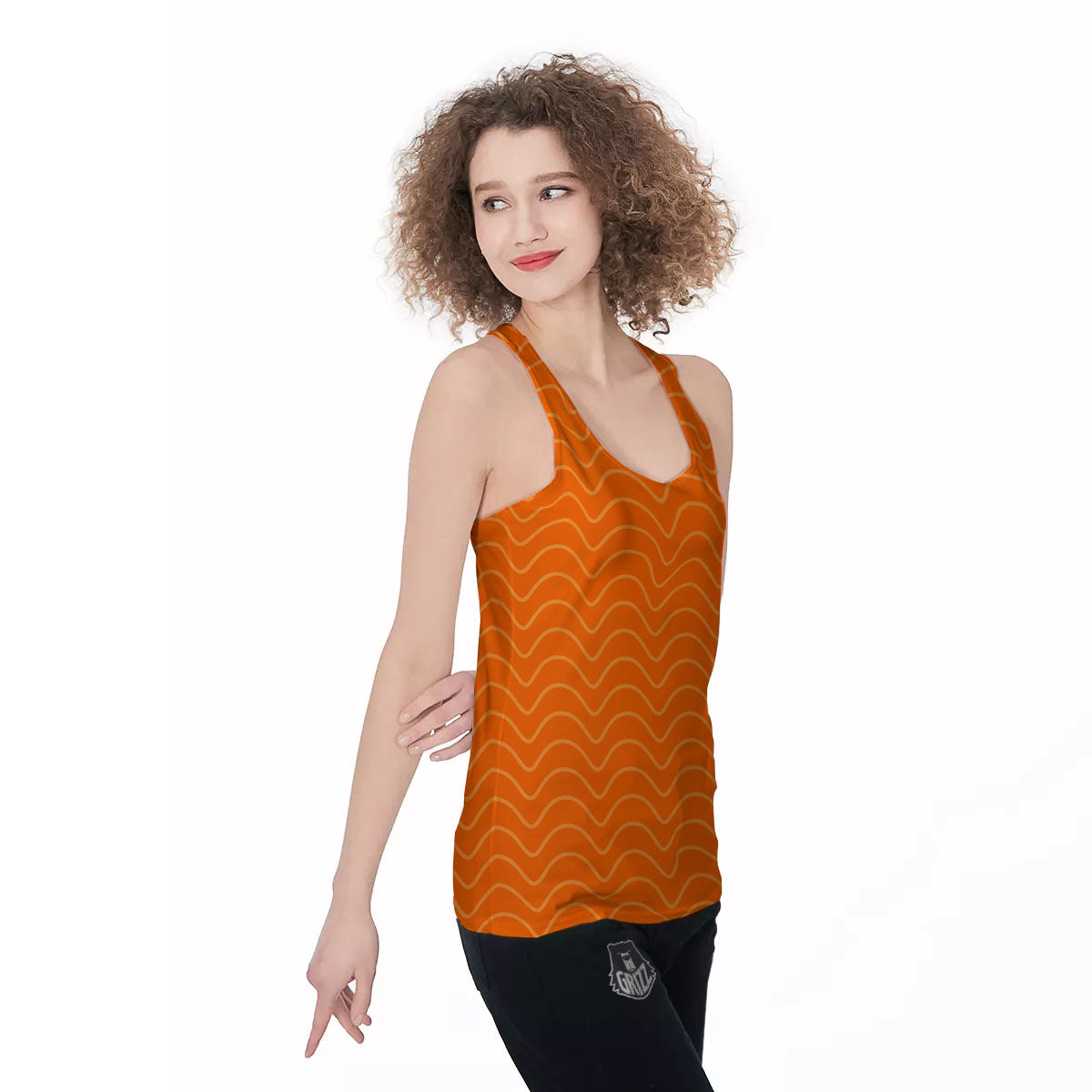 Salmon Fillet Print Women's Racerback Tank Top-grizzshop