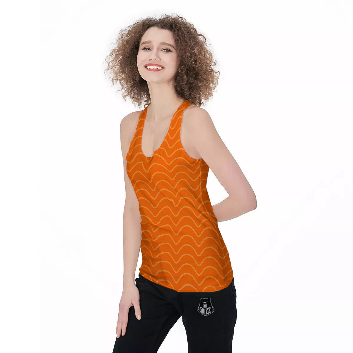Salmon Fillet Print Women's Racerback Tank Top-grizzshop