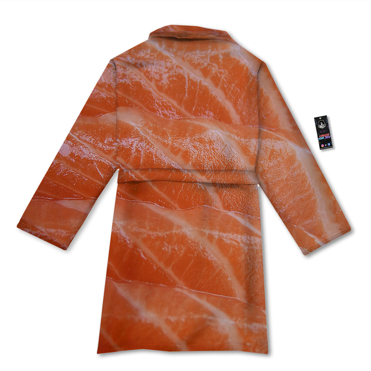 Salmon Print Bathrobe-grizzshop