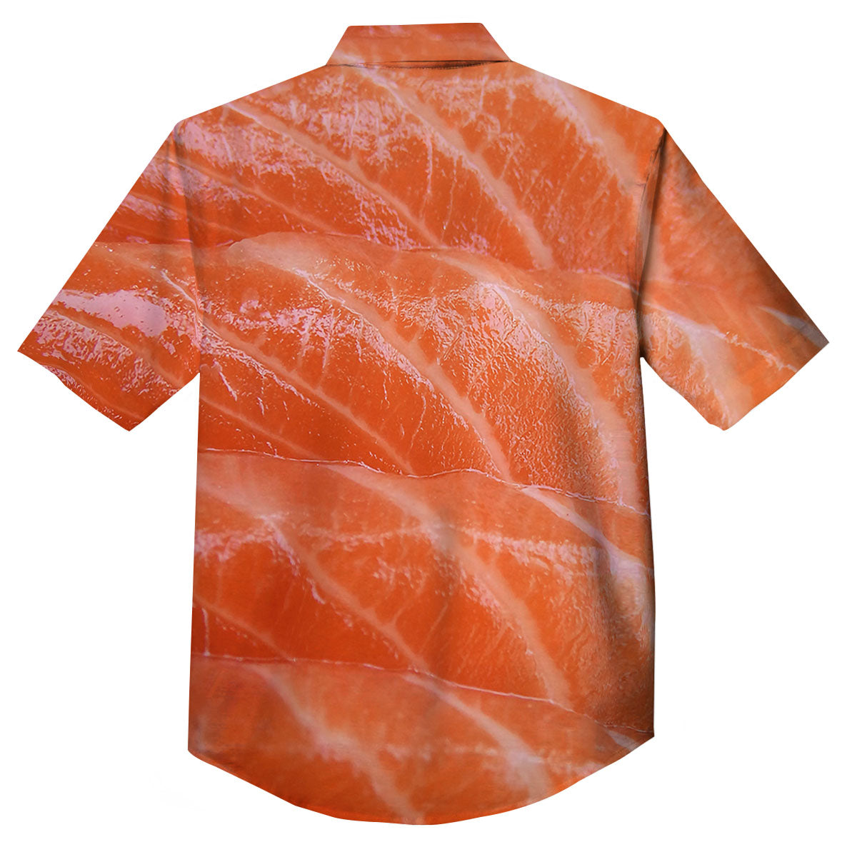 Salmon Print Button Up Shirt-grizzshop