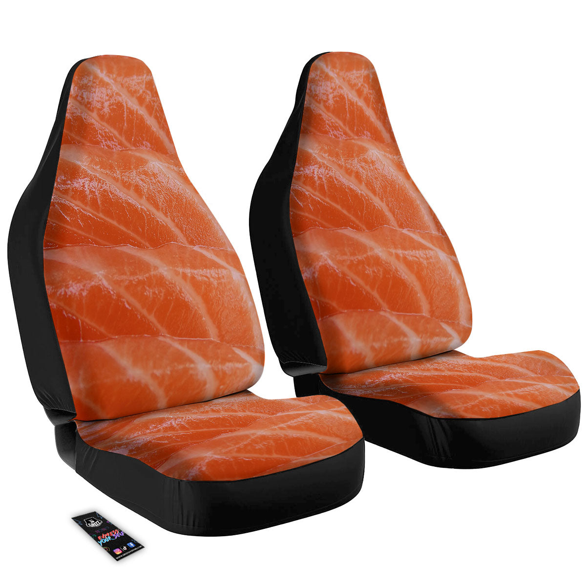 Salmon Print Car Seat Covers-grizzshop