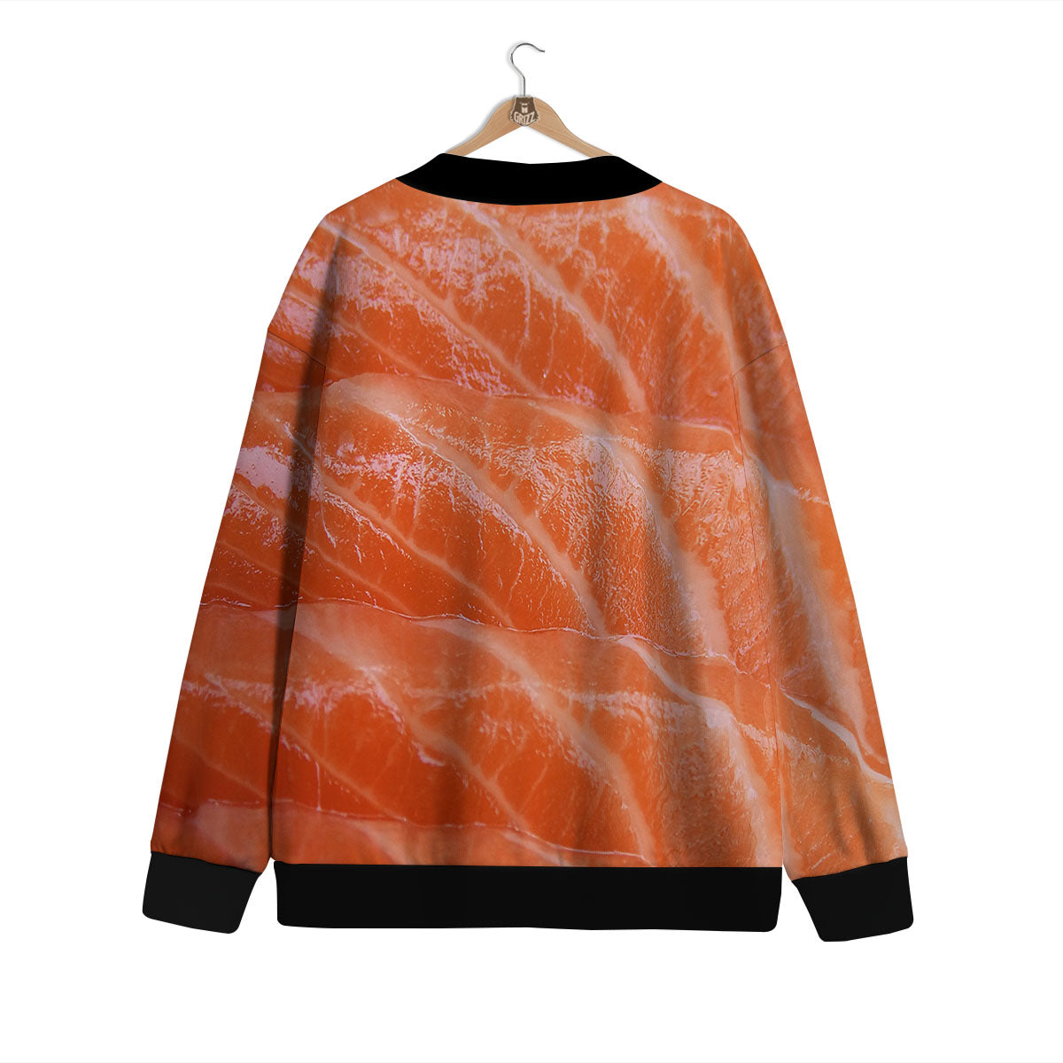 Salmon Print Cardigan-grizzshop