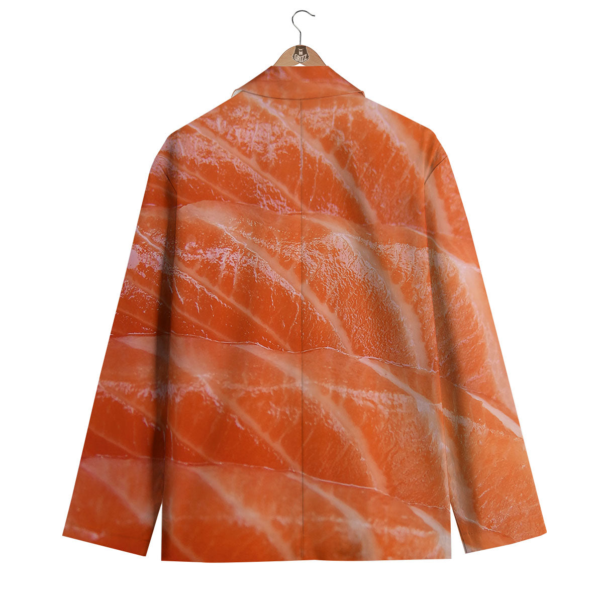Salmon Print Men's Blazer-grizzshop