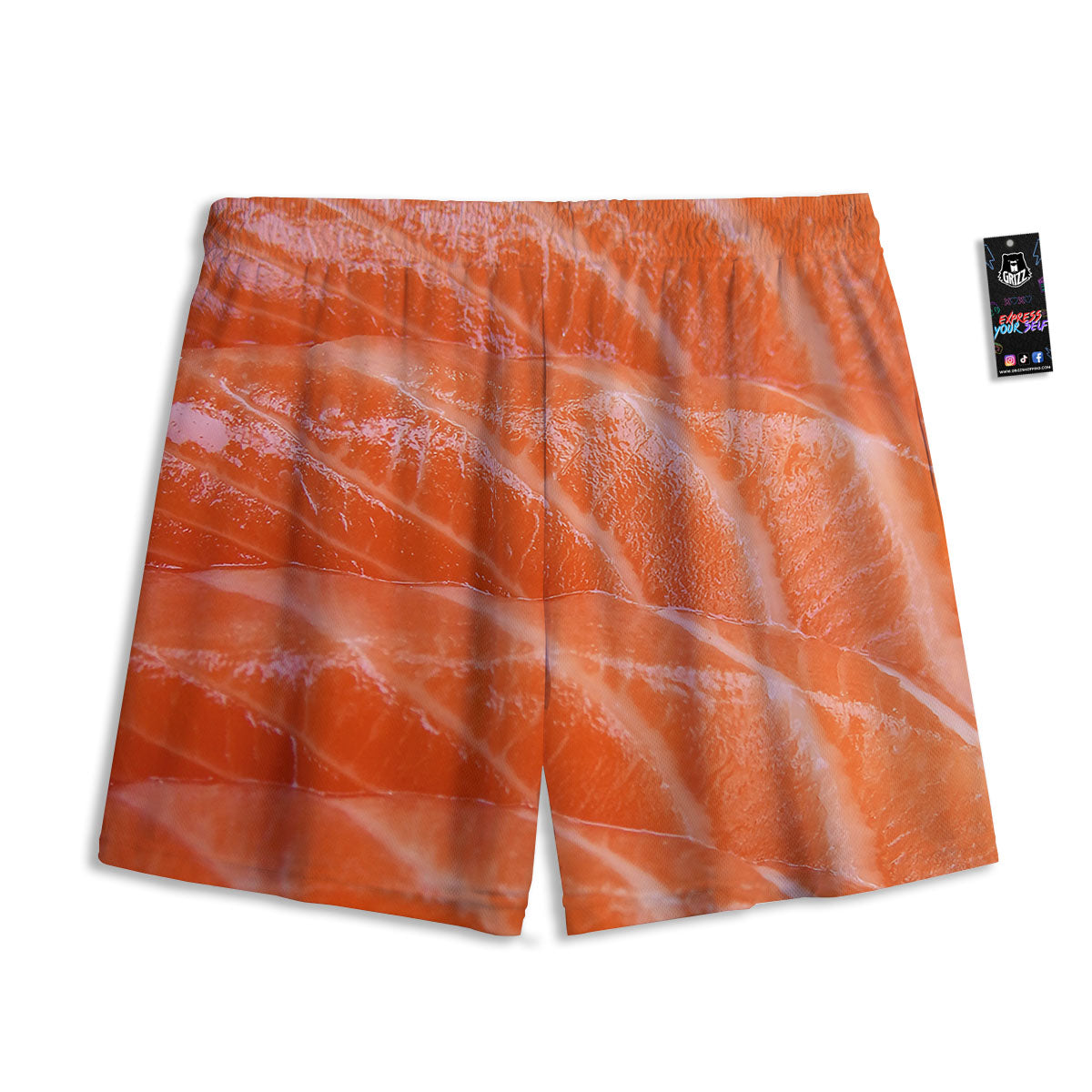 Salmon Print Mesh Shorts