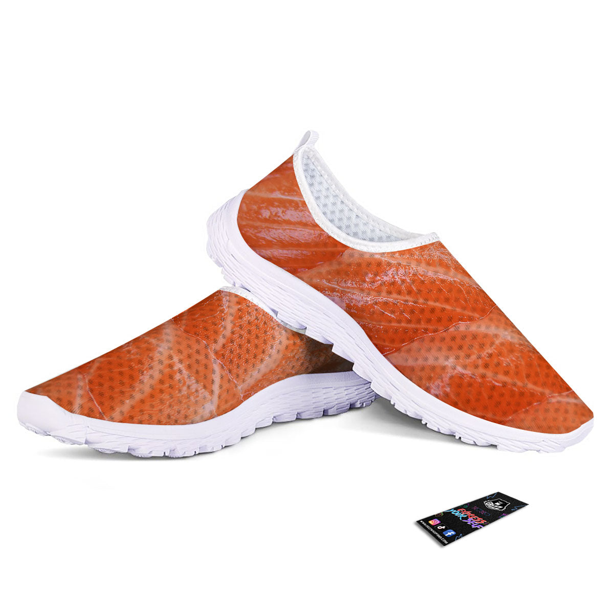 Salmon Print Nurse Shoes-grizzshop