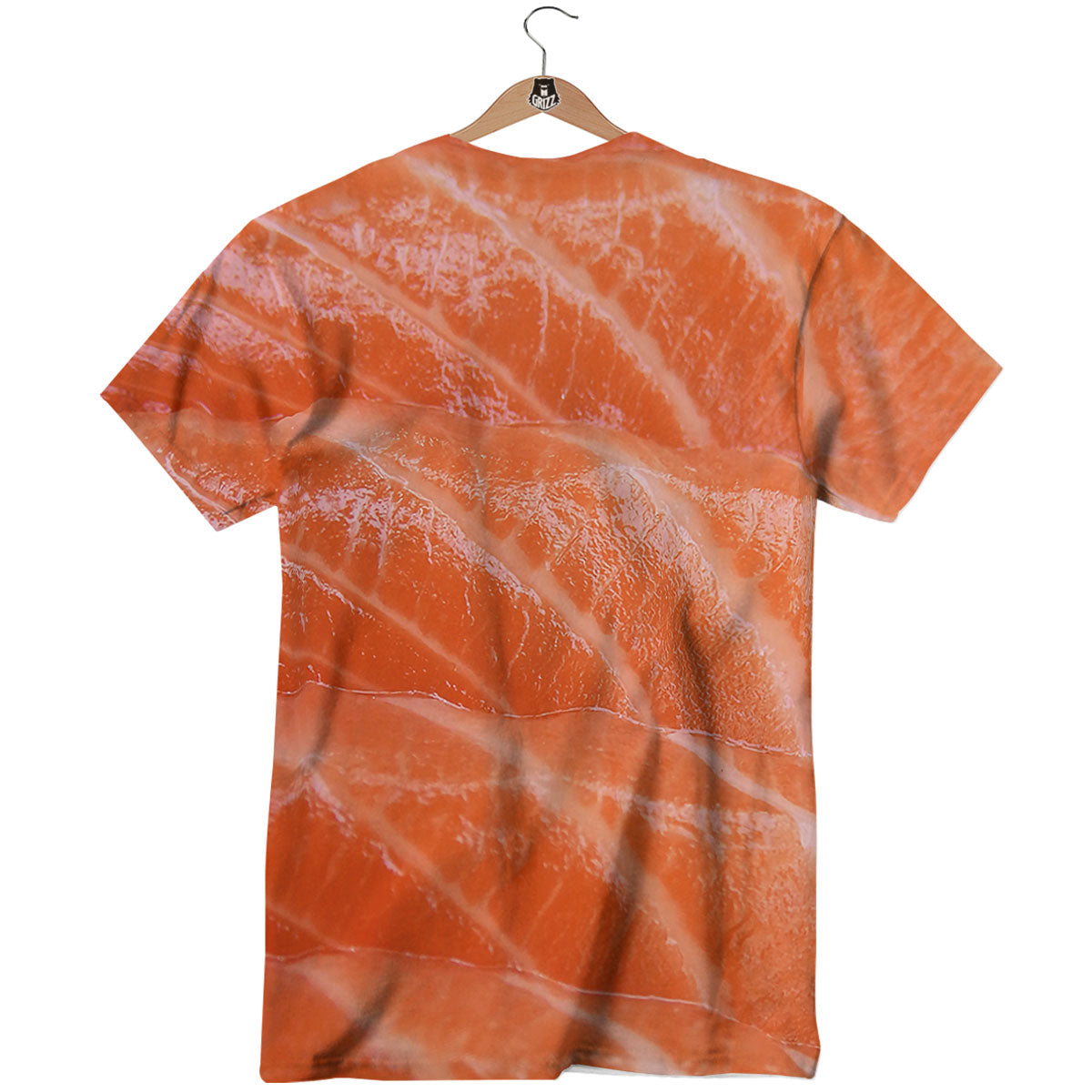Salmon Print T-Shirt-grizzshop