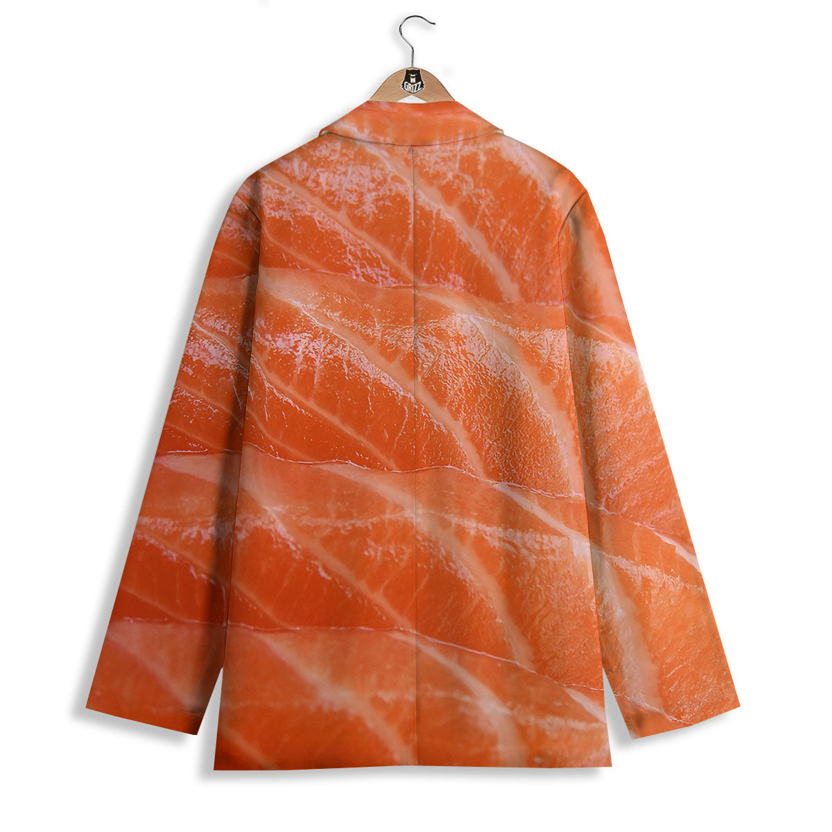 Salmon Print Women's Blazer-grizzshop