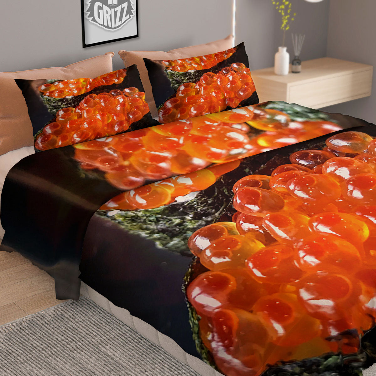 Shark Blue Print Pattern Duvet Cover Bedding Set