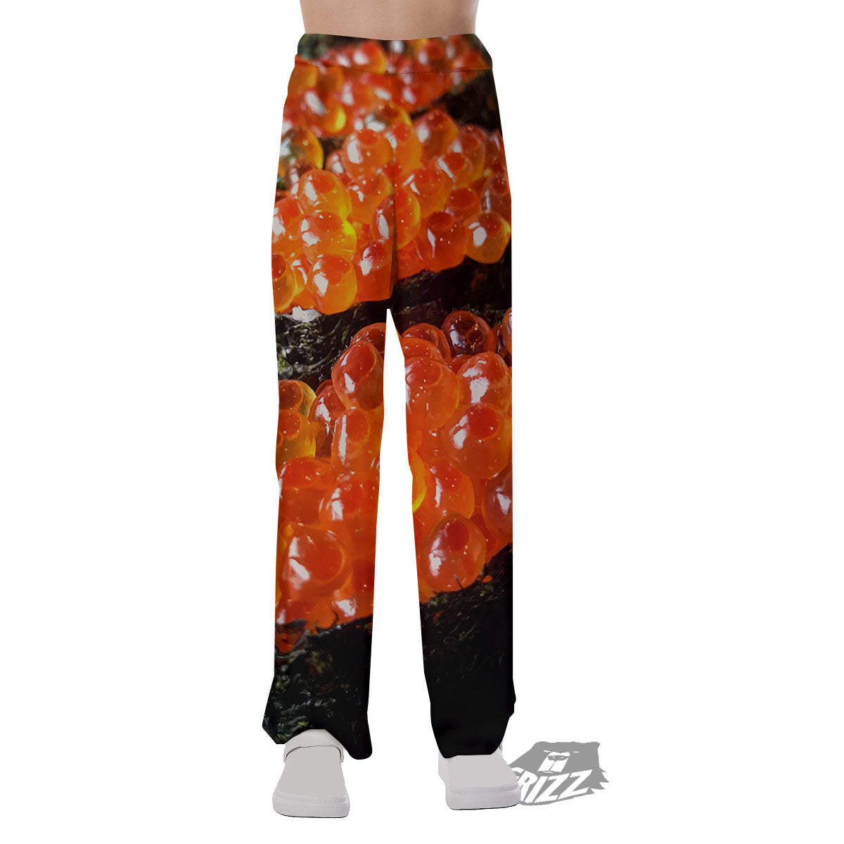 Salmon Roe Sushi Print Pajama Pants-grizzshop