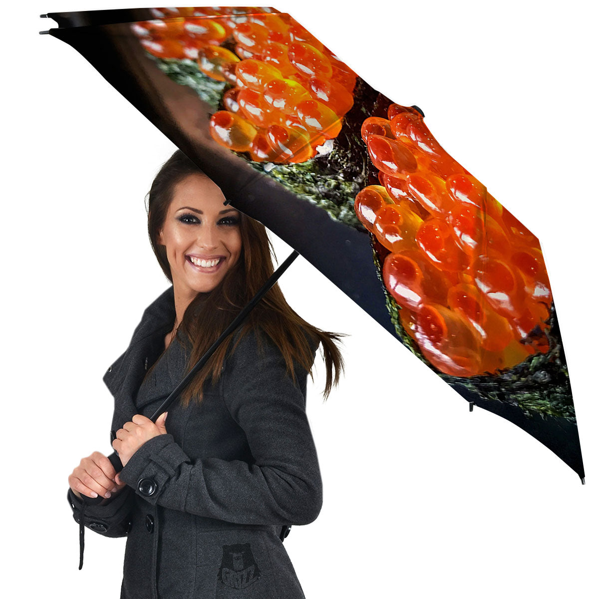 Salmon Roe Sushi Print Umbrella-grizzshop