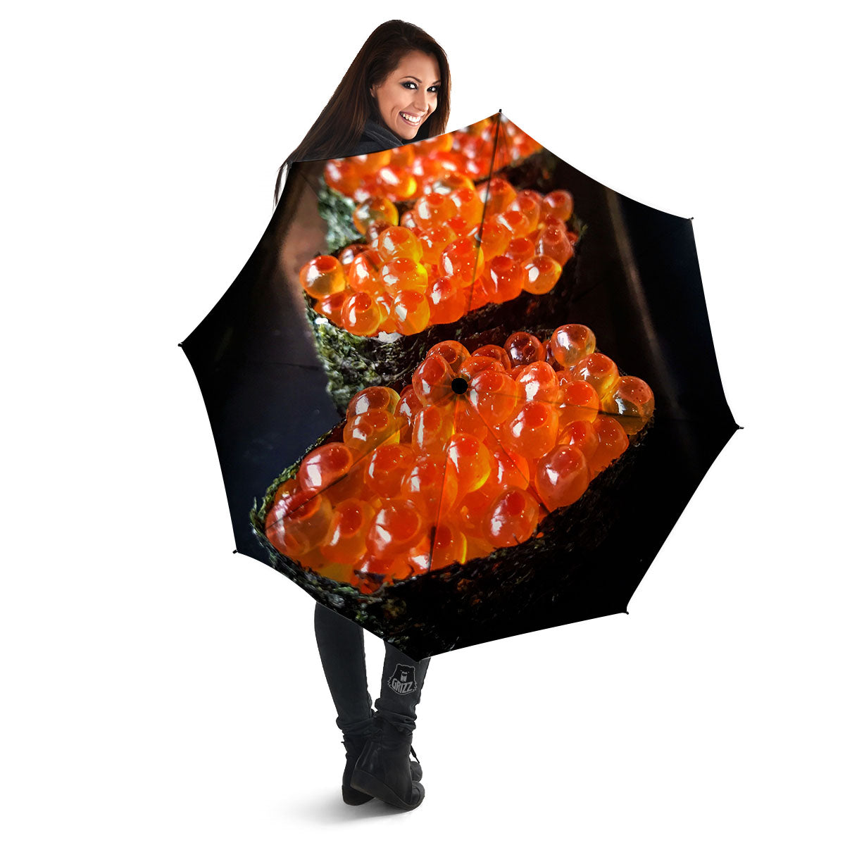 Salmon Roe Sushi Print Umbrella-grizzshop