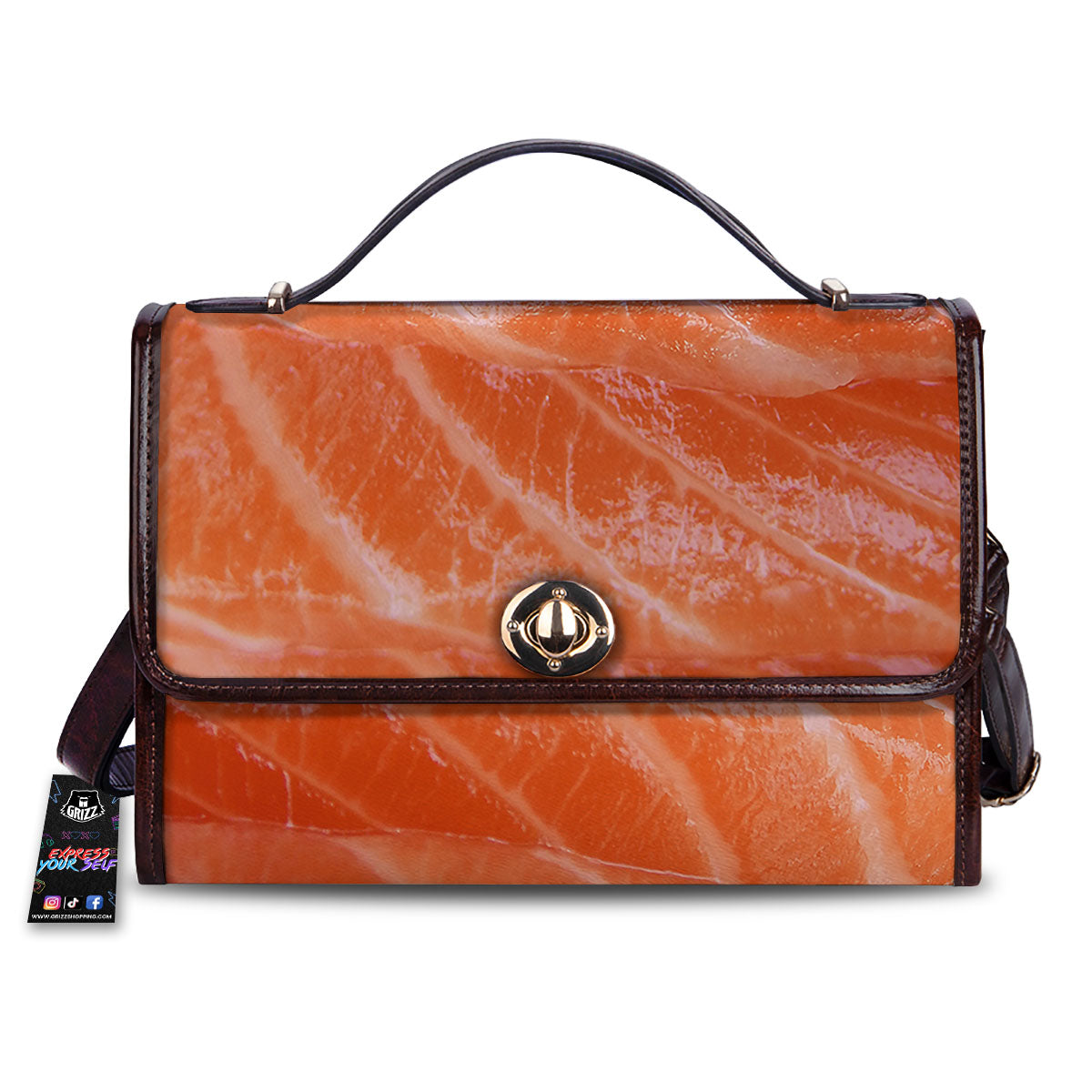 Salmon Print Women's Satchel Bag