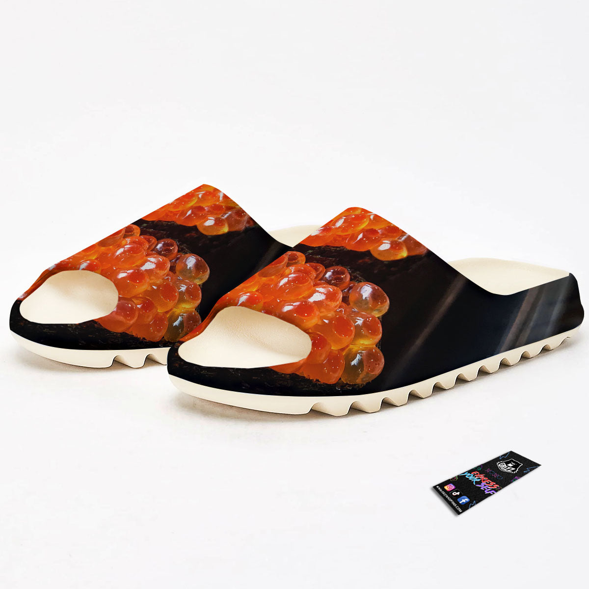 Salmon Roe Sushi Print Sandals-grizzshop