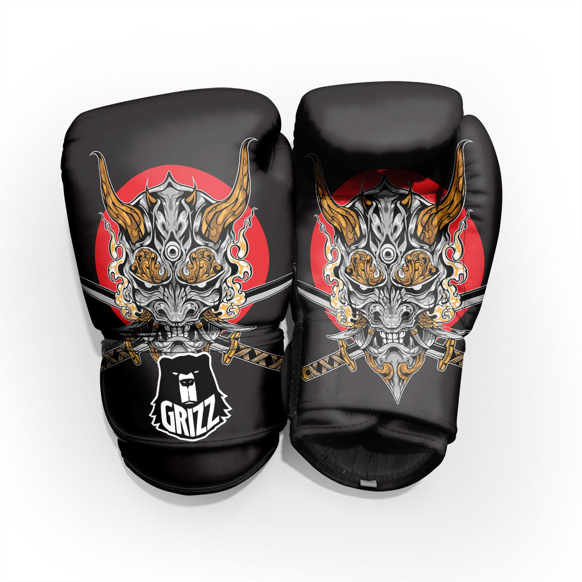 Samurai Demon Print Pro Boxing Glove