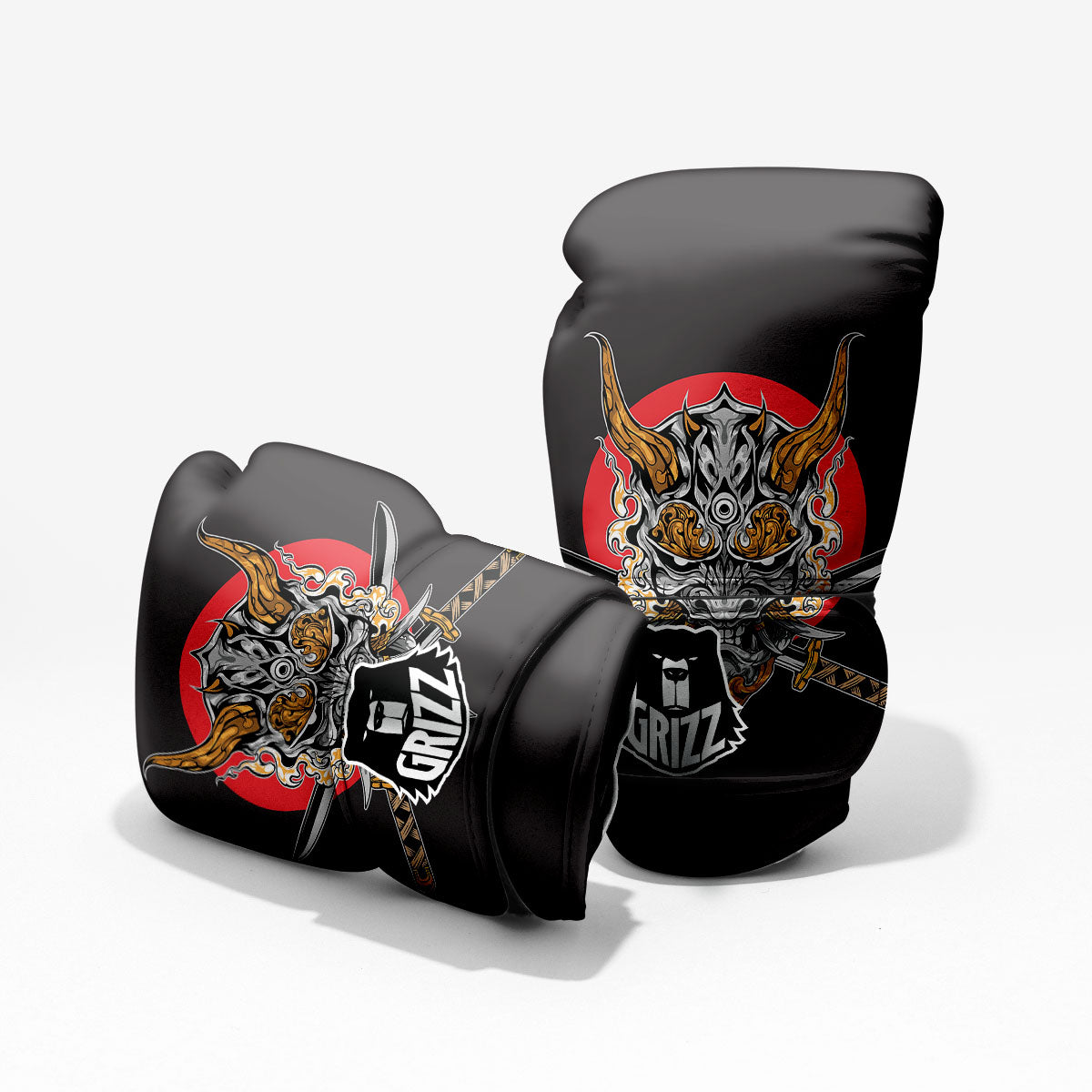 Samurai Demon Print Pro Boxing Glove