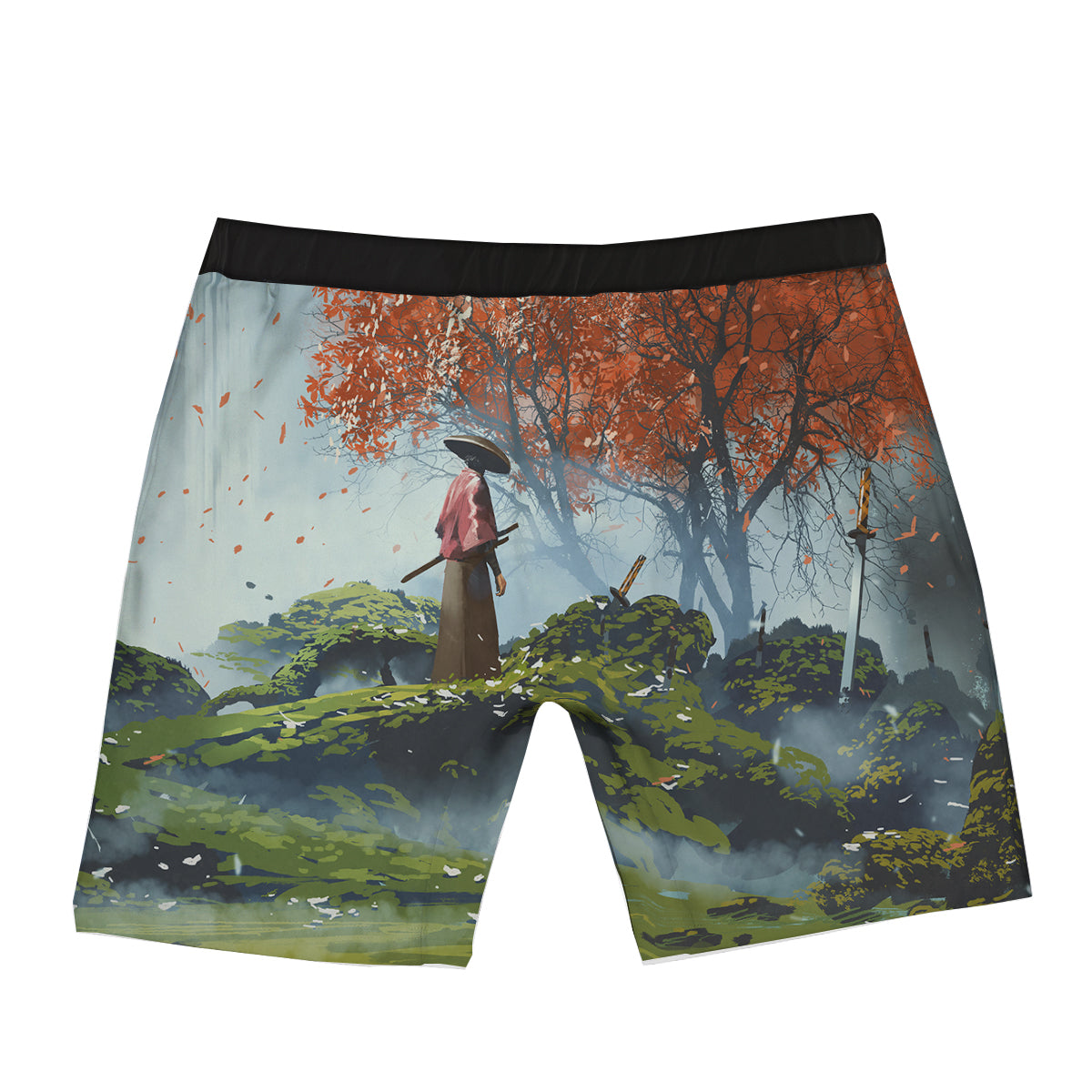 Samurai Fantasy Print Boxer Briefs-grizzshop