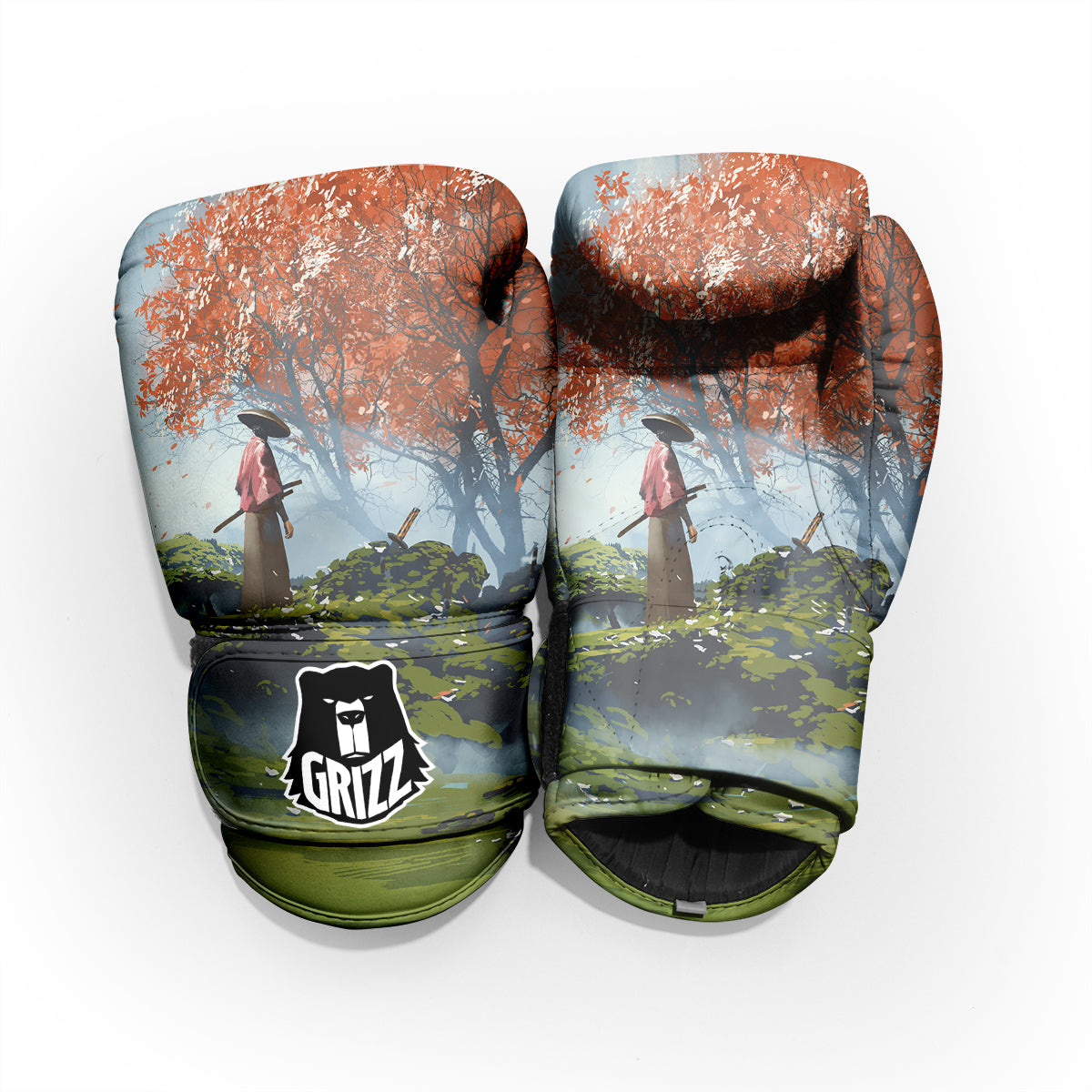 Samurai Fantasy Print Pro Boxing Glove