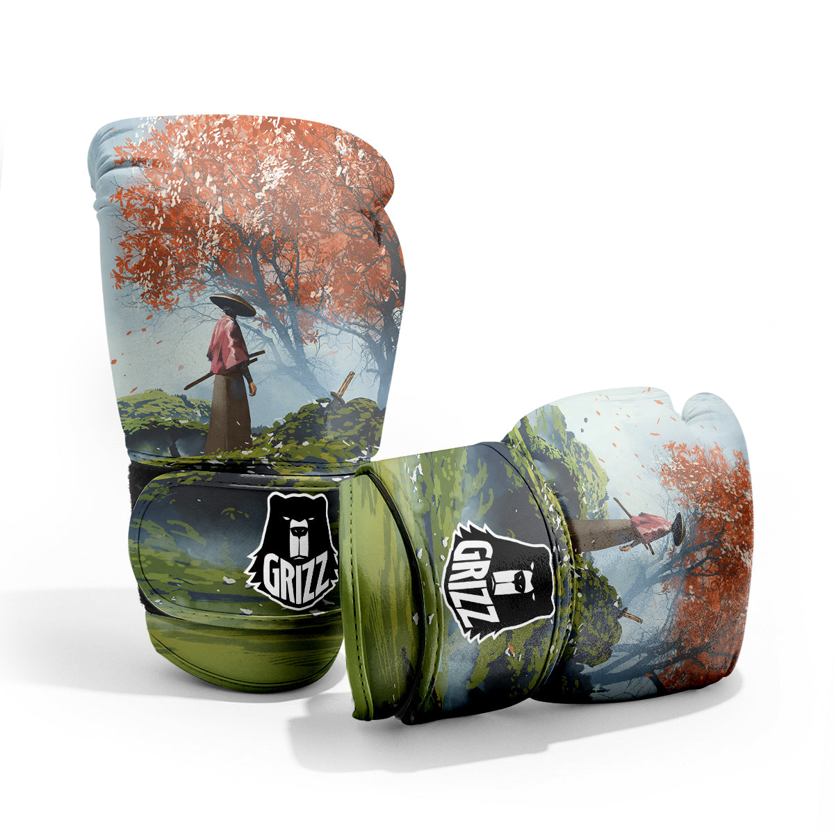 Samurai Fantasy Print Pro Boxing Glove