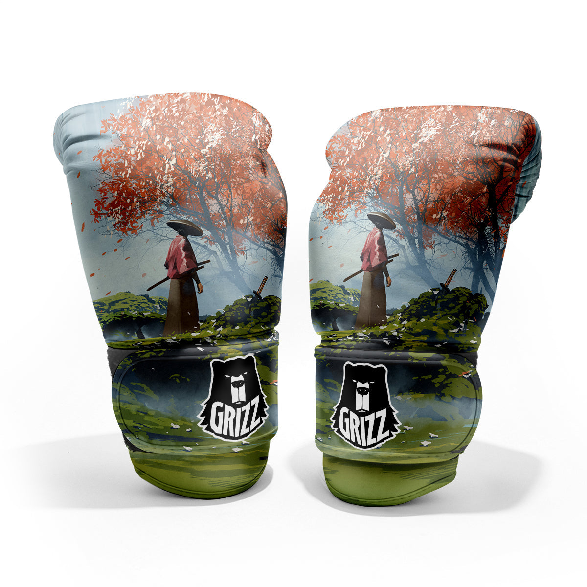 Samurai Fantasy Print Pro Boxing Glove