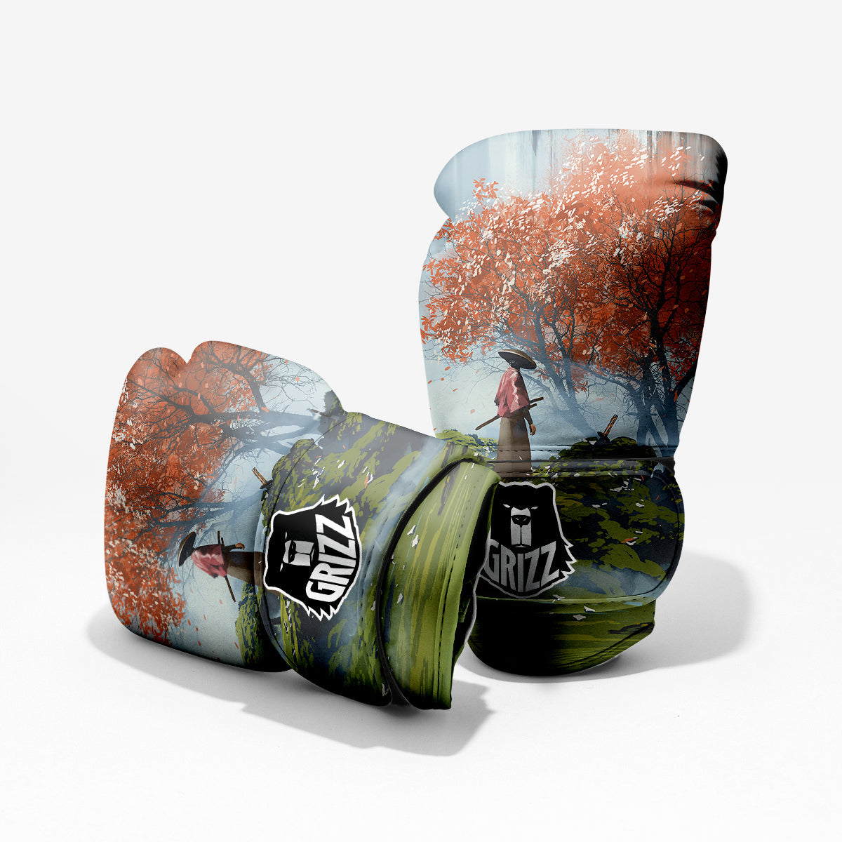 Samurai Fantasy Print Pro Boxing Glove