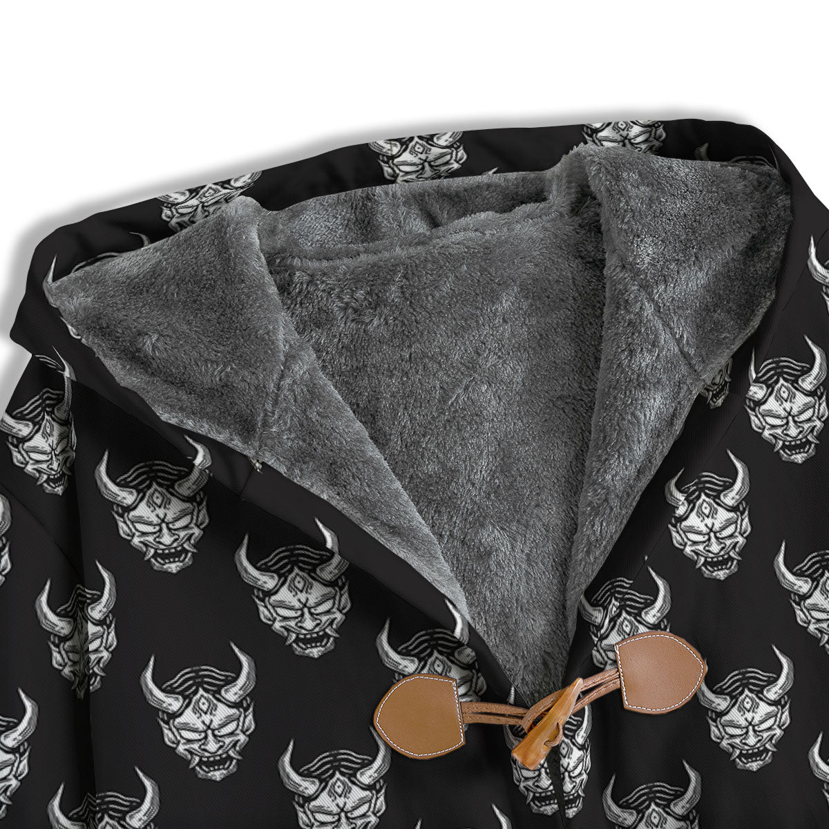 Samurai Ghost Mask Print Pattern Men's Windbreaker Jacket-grizzshop