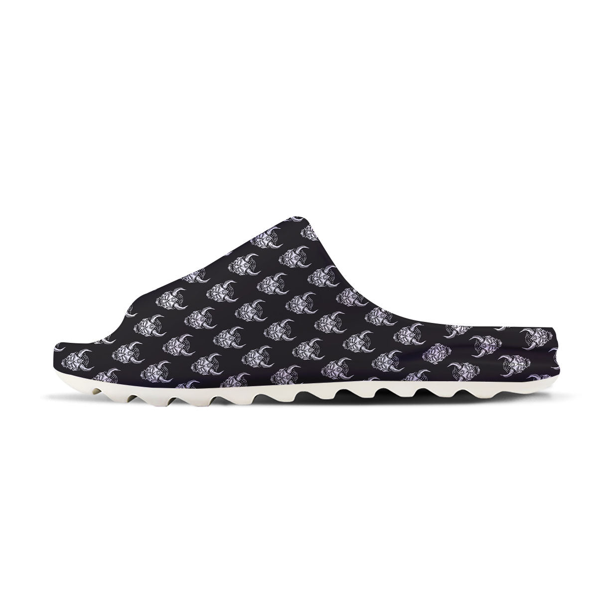 Samurai Ghost Mask Print Pattern Sandals-grizzshop