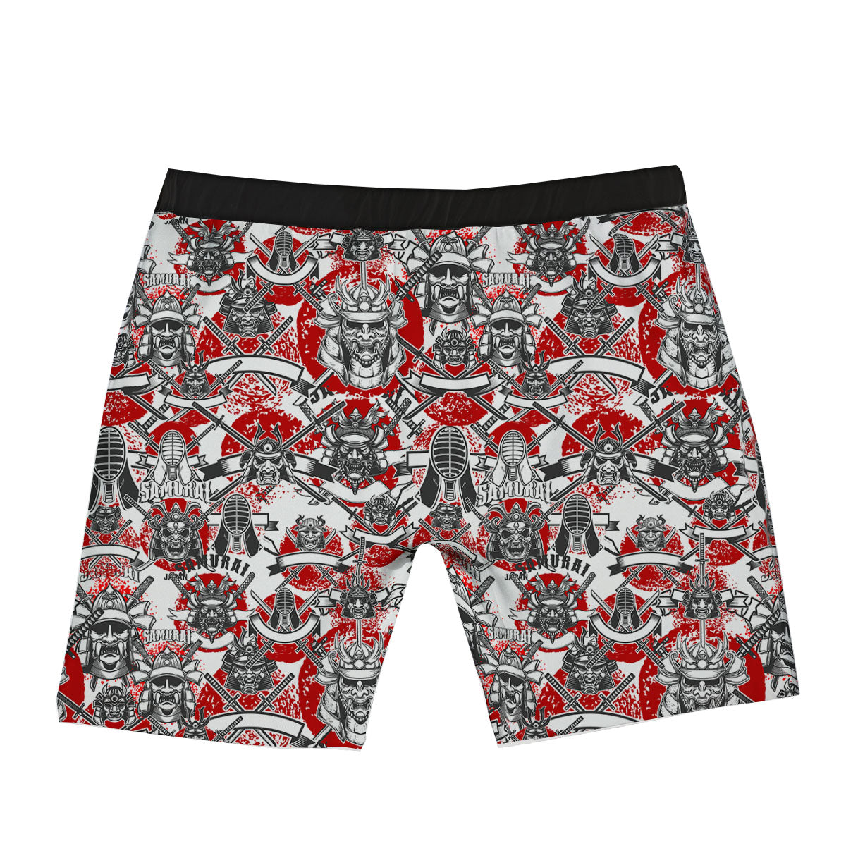 Samurai Japanese Print Pattern Boxer Briefs-grizzshop