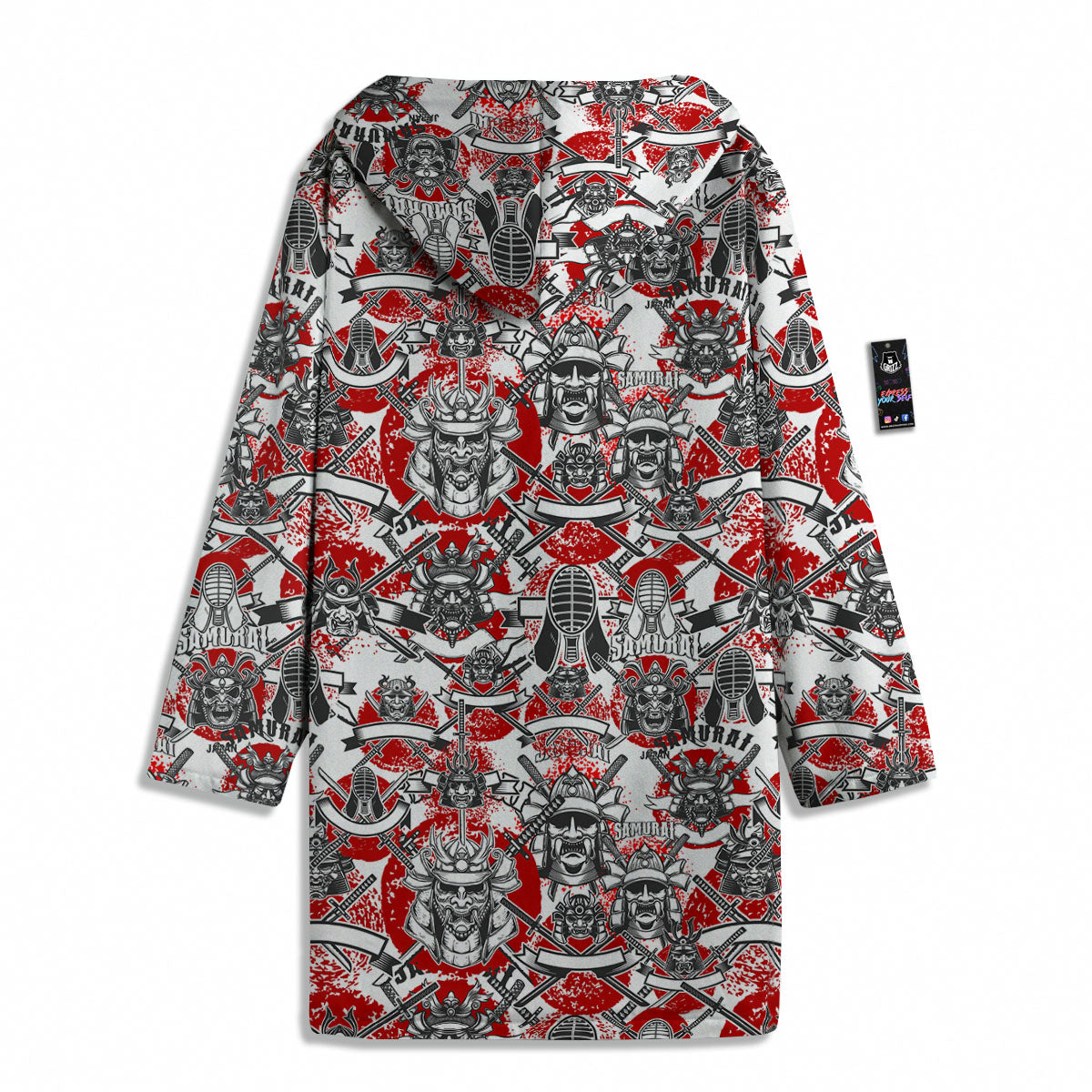 Samurai Japanese Print Pattern Men's Windbreaker Jacket-grizzshop