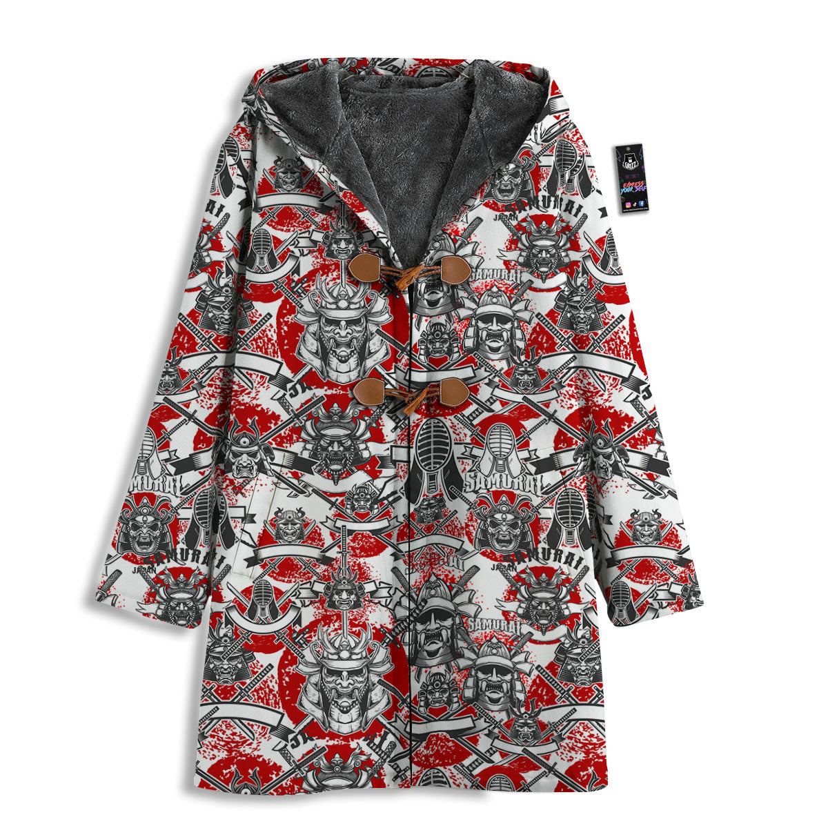 Samurai Japanese Print Pattern Men's Windbreaker Jacket-grizzshop