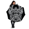 Samurai Mask Silver Print Umbrella-grizzshop