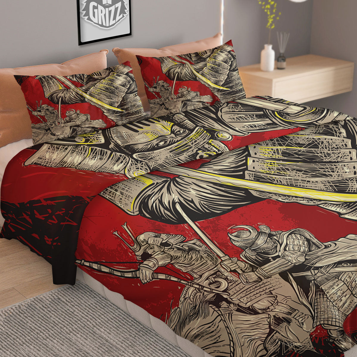 Shell Turtle Print Pattern Duvet Cover Bedding Set