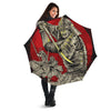 Samurai Red Moon Print Umbrella-grizzshop