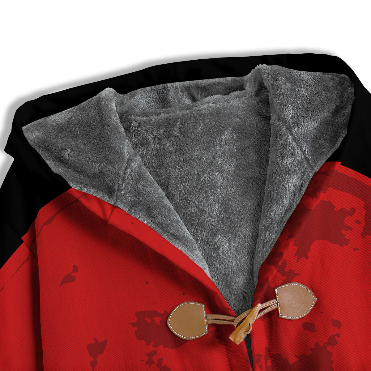 Samurai Red Sun Print Men's Windbreaker Jacket-grizzshop