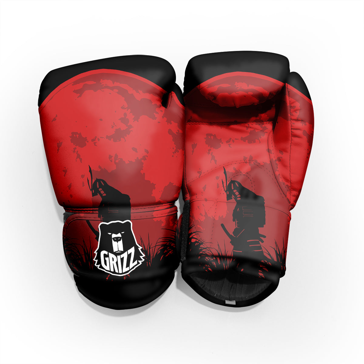 Samurai Red Sun Print Pro Boxing Glove