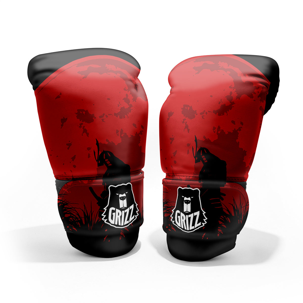Samurai Red Sun Print Pro Boxing Glove