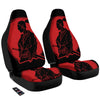 Samurai Red Sunset Print Car Seat Covers-grizzshop