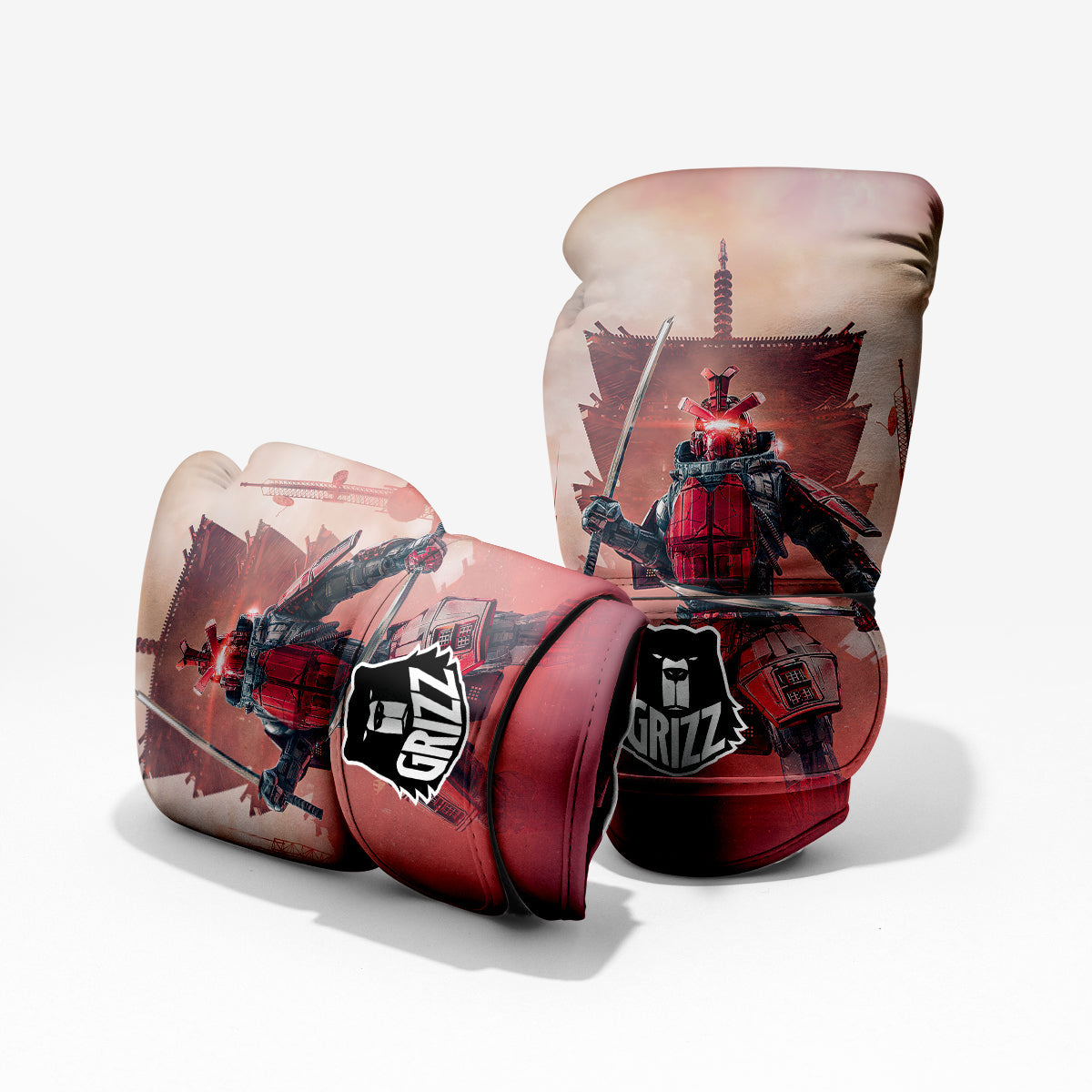 Samurai Robot Print Pro Boxing Glove
