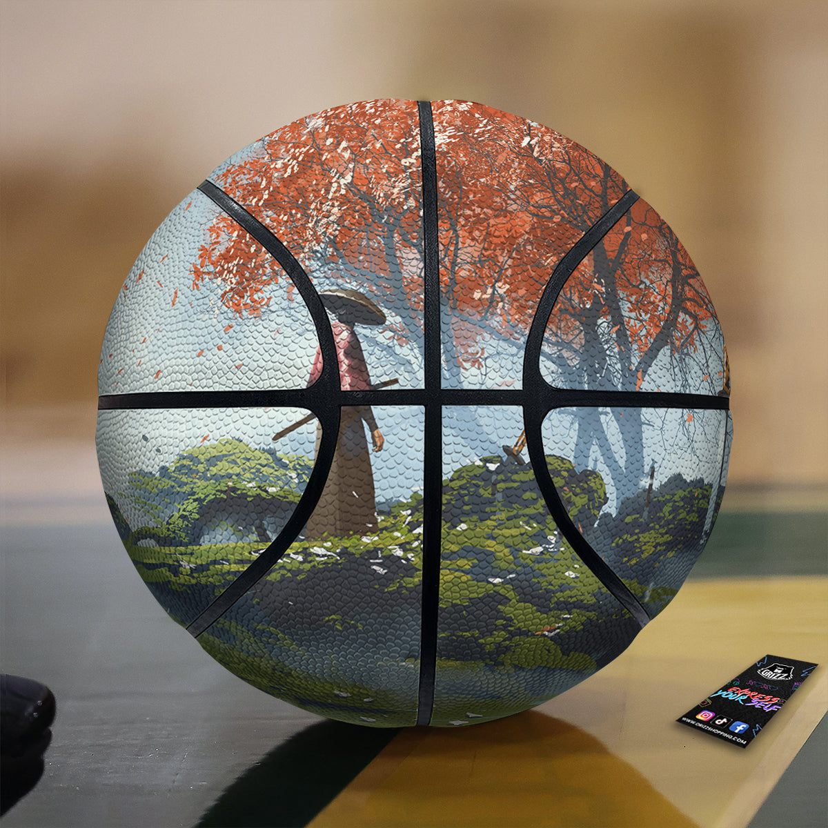 Samurai Fantasy Print Basketball