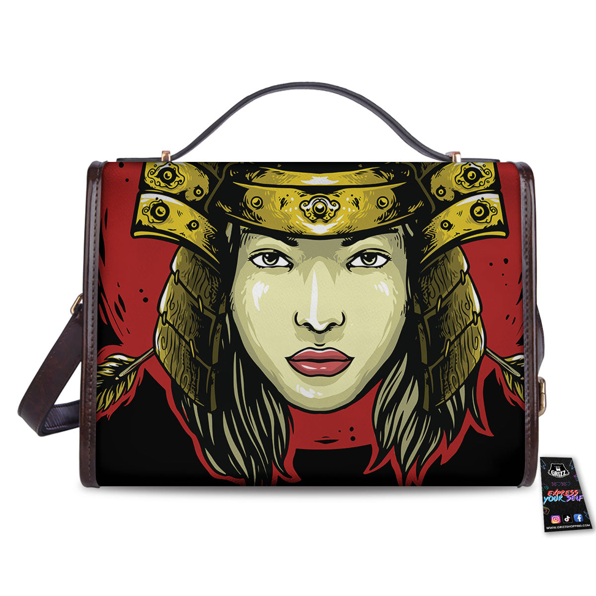 Samurai Woman Japanese Print Women's Satchel Bag