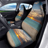 Sand Beach And Sunset Print Car Seat Covers-grizzshop