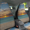 Sand Beach And Sunset Print Car Seat Covers-grizzshop