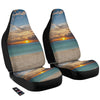 Sand Beach And Sunset Print Car Seat Covers-grizzshop